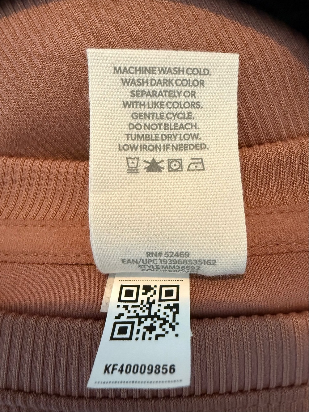 Woman’s Member’s Mark Sandwash Ribbed Short Sleeve Dress in Mauve Brown Sz L - Picture 8 of 9